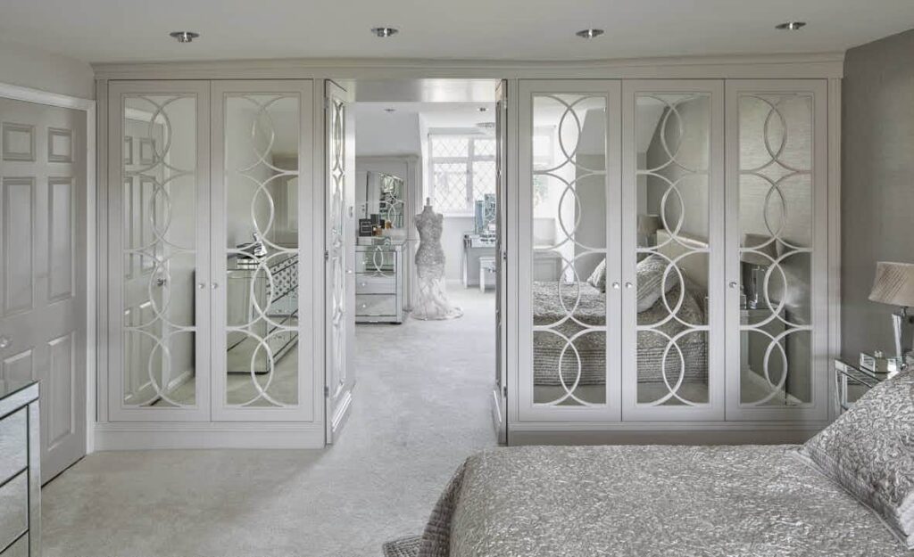 Bespoke Wardrobes Empire 036 mirrored walk-through wardrobe