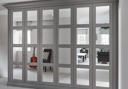 bespoke-wardrobes-windsor-001 Bespoke built-in wardrobes with a large closet with glass doors