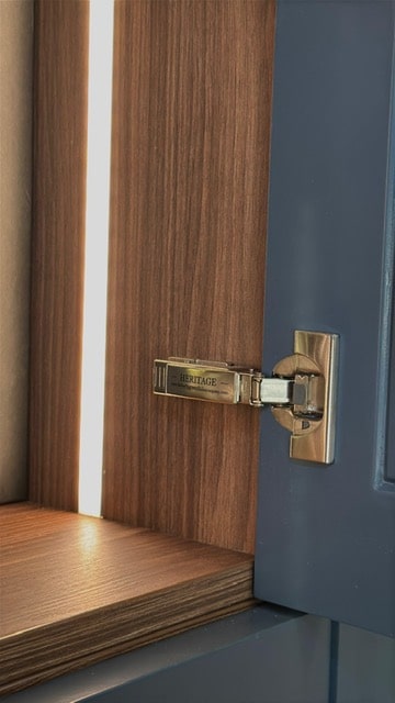 PHOTO-2025-06-16-13-34-13 Hinges on a custom made drinks cabinet with built-in LED lighting